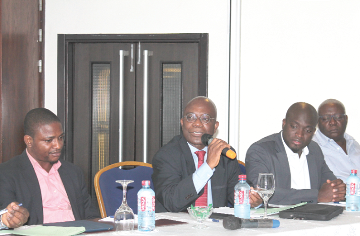 Mr Kojo Mattah (2nd left), National President, CIMG, making a statement at the 27th CIMG Annual Marketing Performance Awards 2015 media launch. With him are Mr Ato Micah (2nd right), Neilsen Group Ghana Limited, Mr Kofi Fumey (right), CIMG Council Member and Mr Adams Adewale (left), CEO of Media Monitoring Services Ghana Limited. PICTURE: MAXWELL OCLOO Mr Kojo Mattah (2nd left), National President, CIMG, making a statement at the 27th CIMG Annual Marketing Performance Awards 2015 media launch. With him are Mr Ato Micah (2nd right), Neilsen Group Ghana Limited, Mr Kofi Fumey (right), CIMG Council Member and Mr Adams Adewale (left), CEO of Media Monitoring Services Ghana Limited. PICTURE: MAXWELL OCLOO