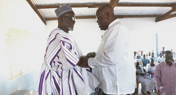 Nana Akufo-Addo with the Bawku Naba Nana Akufo-Addo with the Bawku Naba