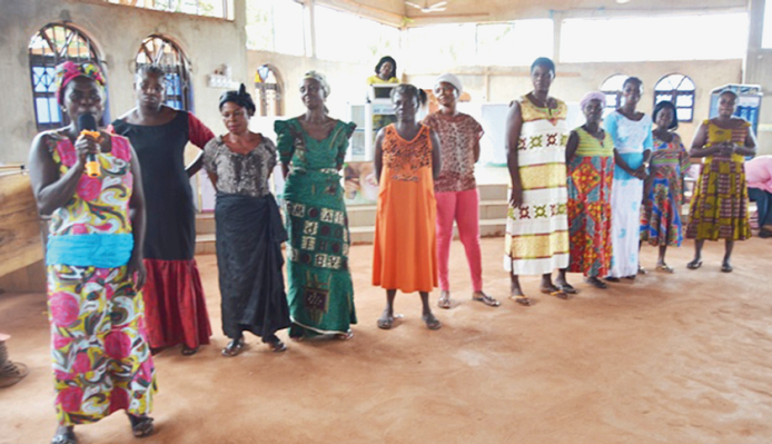 Some beneficiaries took turns to comment on the screening exercise Some beneficiaries took turns to comment on the screening exercise