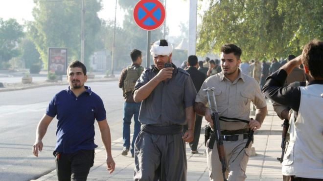 Kirkuk's governor said the situation inside the city was under control IS militants attack Iraqi city of Kirkuk