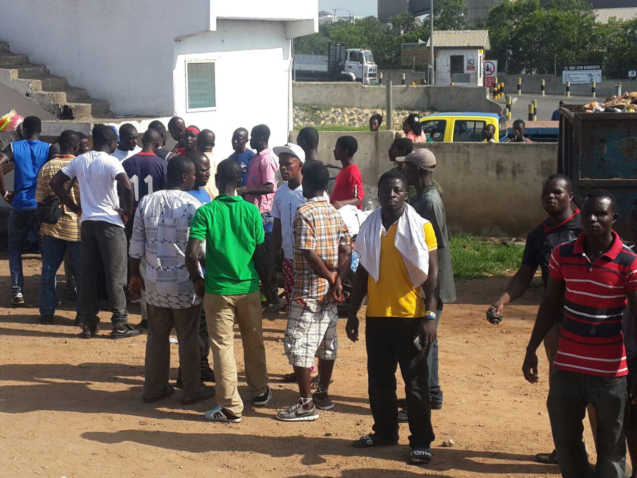 Ghana Dock Labour Company workers on sit down strike over 'back pay'