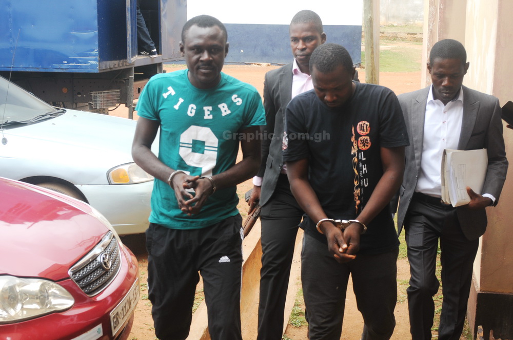 The two other accused persons Lance Corporal Daniel Kissi Abrokwa and Hafisu Muhammad Donkorkrom robbery: Accused policeman falls sick