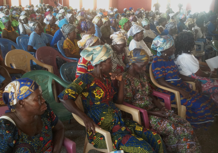 Participants in the sensitisation programme to mark the event in Bolgatanga Widows deserve to enjoy human rights