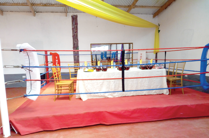 Inside ‘The Gym’ a new boxing gymnasium at Osikan Beach in Accra Inside ‘The Gym’ a new boxing gymnasium at Osikan Beach in Accra