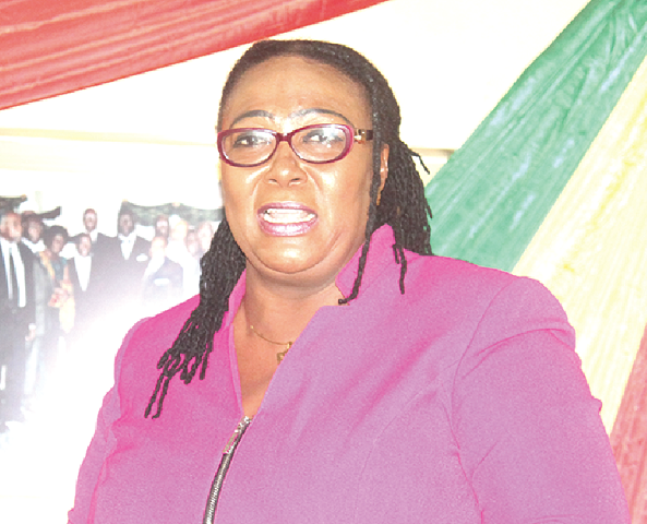 Ms Tina Mensah, Deputy Minister of Health, addressing participants at the forum Ms Tina Mensah, Deputy Minister of Health, addressing participants at the forum
