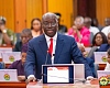 Dr Cassiel Ato Forson — Minister of Finance, reading the 2026 Budget in Parliament