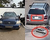 (Left) the Highlander vehicle when police impounded it on Jan 15, 2026 (right) the vehicle as captured by CCTV on the day of robber in Nov 2024