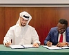 Reindorf Twumasi Ankrah (right), CEO, GIADEC, and Ali Bin Jerais, CEO, Metalloid signing the agreement  
