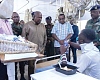 A victim of the El-Wak Stadium tragedy explaining to President John Dramani Mahama and other government officials what happened at the scene