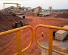 A mine worker walks inside the Newmont Ghana Gold Limited, Ahafo North Mine as commercial gold production begins, in Afrisipakrom community in the Ahafo Region, Ghana. October 29, 2025. REUTERS/Francis Kokoroko