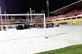  The pitch cover displayed on the Accra Sports Stadium pitch