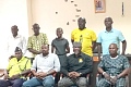 NSA boss, Yaw Ampofo Ankrah  (seated 2nd right) with GFA officials