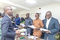 • Prof. Francis Dodoo (right) leads the 13-member team charged with ensuring integrity in Ghanaian sports