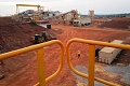 A mine worker walks inside the Newmont Ghana Gold Limited, Ahafo North Mine as commercial gold production begins, in Afrisipakrom community in the Ahafo Region, Ghana. October 29, 2025. REUTERS/Francis Kokoroko