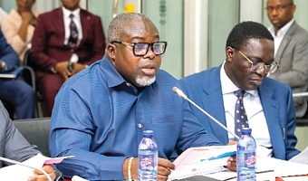 Anthony Kwasi Sarpong, Commissioner- General, Ghana Revenue Authority, answering questions at the Public Accounts Committee of Parliament. Picture: ELVIS NII NOI DOWUONA 