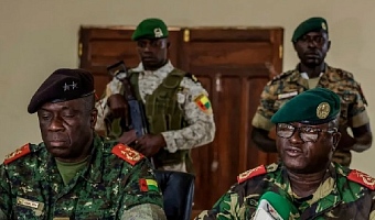 The soldiers gave an address on state TV