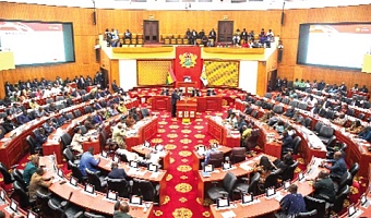 Dr Cassiel Ato Forson, Minister of Finance, presenting the 2026 Budget Statement and Economic Policy to Parliament yesterday