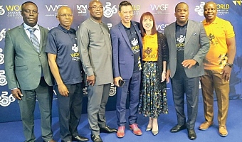 Dominic Yeo (middle), Global Chairman, World Assemblies of God; Rev. Stephen Wengam (2nd from right), General Superintendent, Assemblies of God, Ghana; Prof. Paul Frimpong-Manso (left), former General Superintendent, Assemblies of God, Ghana; Eric Seddy Kutortse (3rd from left), Executive Chairman, First Sky Group, and other dignitaries. Picture: ERNEST KODZI 