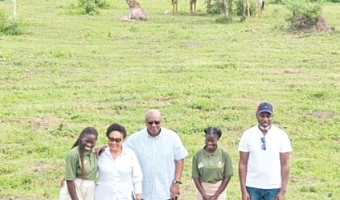 President Mahama and Lordina Mahama at the Crown Forest Nature and Cultural Heritage Resort  