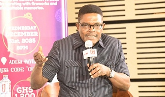 Dr Emmanuel Akwetey, Executive Director of IDEG, speaking at the event