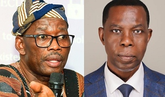 Peter L. Toobu, (left) MP for Wa West and Dr Isaac Yaw Opoku, MP for Offinso South