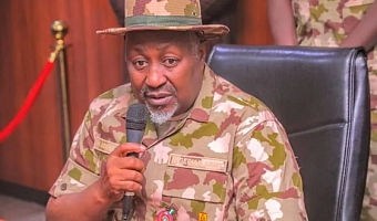 Nigeria's defense minister Mohammed Badaru Abubakar