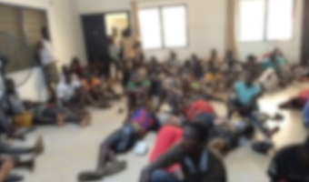 Some of the residents rounded up in the swoop