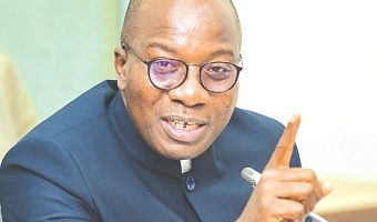 Mahama Ayariga — Majority Leader, addressing the MPs