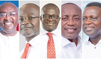 Dr Mahamudu Bawumia, Ken Ohene Agyapong, Dr Bryan Acheampong, Kwabena Agyei Agyepong, Dr Yaw Osei Adutwum