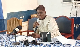 Haruna Iddrisu, Minister of Education speaking at the event