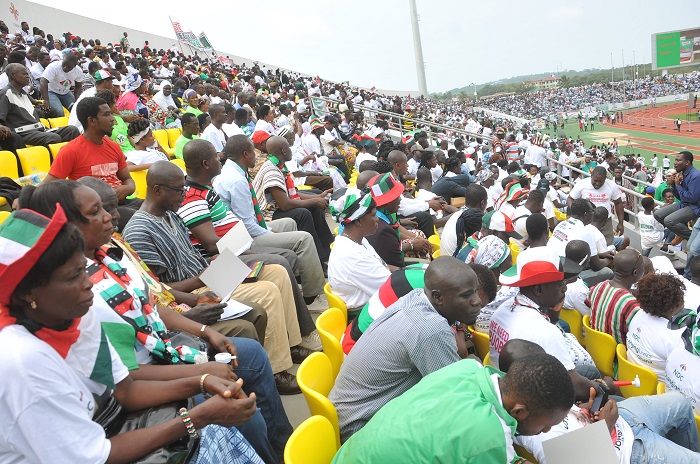 Cape Coast stadium filled beyond capacity, thousands still seek entry