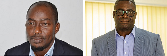 Mr Kwame Ntow Amoah, Deputy Chief Executive, Commercial & Corporate Services (left). Mr Thomas Manu - Deputy Chief Executive, Exploration & Production 
