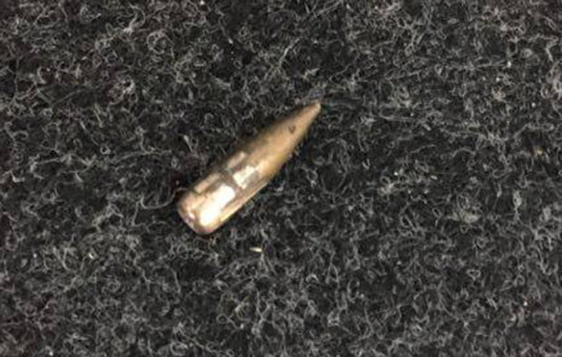 The assault rifle bullet which pierced the tent at the Rio Olympics The assault rifle bullet which pierced the tent at the Rio Olympics