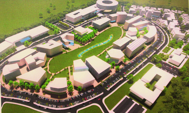 Artistic rendering of the proposed master plan Silicon Accra project launched