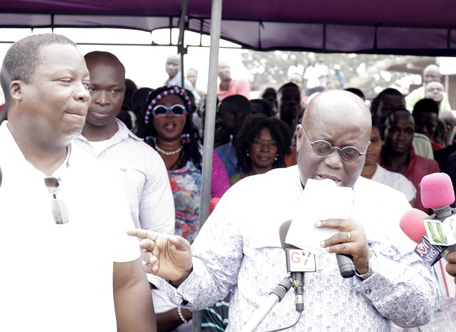 Nana Addo, Philip Addison storm Korley Clottey