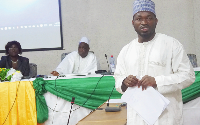 Mr Saeed Musah-Khaleeph delivering a speech at the ceremony Don’t resolve criminal cases — ADR practitioners advised