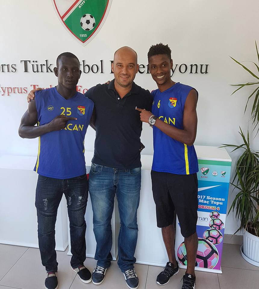 Samuel Kingston (right) with Tekin Birinci and Theophilus Mensah Samuel Kingston (right) with Tekin Birinci and Theophilus Mensah