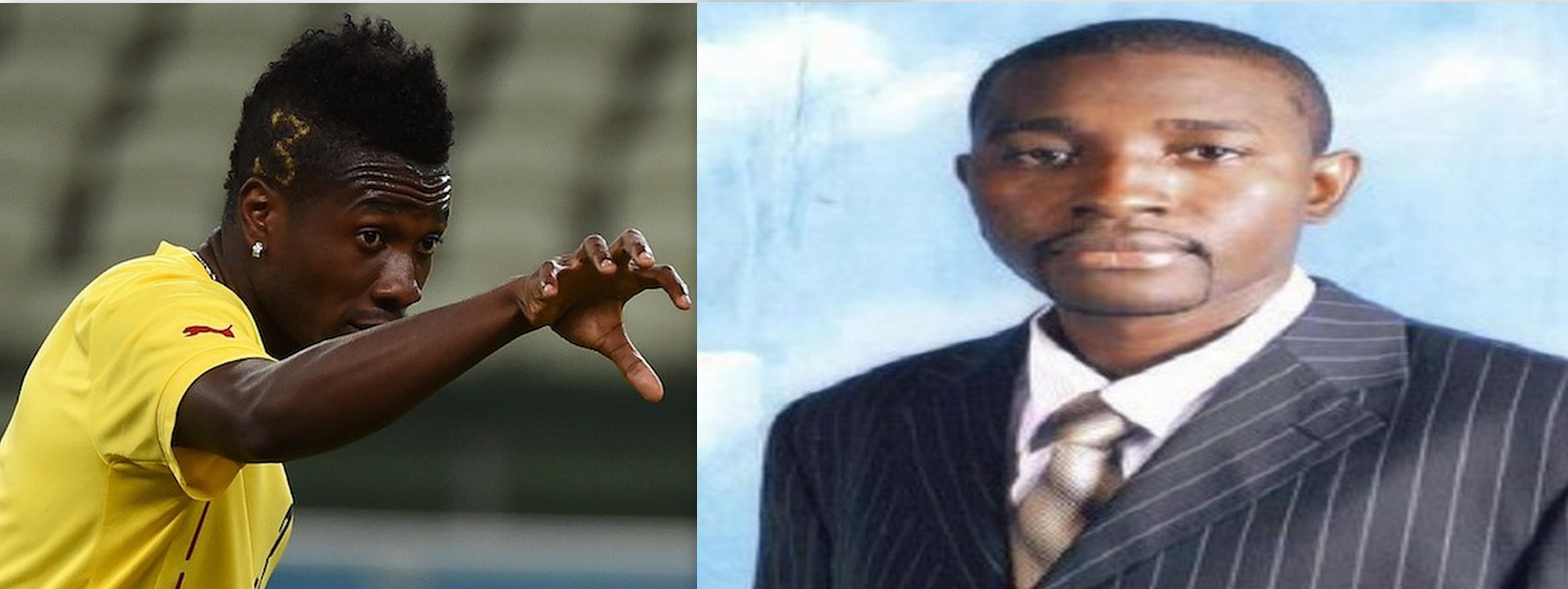 Asamoah Gyan (left) has sued Mugabe for defamation