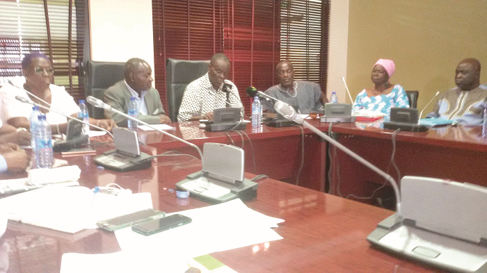 Mr Kosi Kedem (middle), President of the Forum of Former Members of Parliament (FFMP), addressing the press. He is flanked by Mr Franklin Aheto (right), a former MP for Ashaiman and Mr Brandford Adu (left), a former MP for Okere Akuapem. Mr Kosi Kedem (middle), President of the Forum of Former Members of Parliament (FFMP), addressing the press. He is flanked by Mr Franklin Aheto (right), a former MP for Ashaiman and Mr Brandford Adu (left), a former MP for Okere Akuapem.