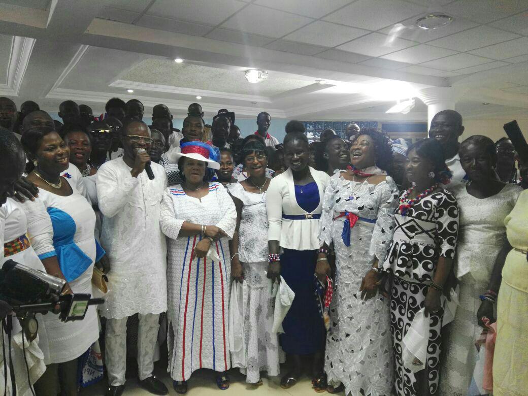 Mr Collins Owusu Amankwah joined the congregation at the Faith Gospel Church to give thanks to God for a successful re-election as MP for Manhyia North last Sunday