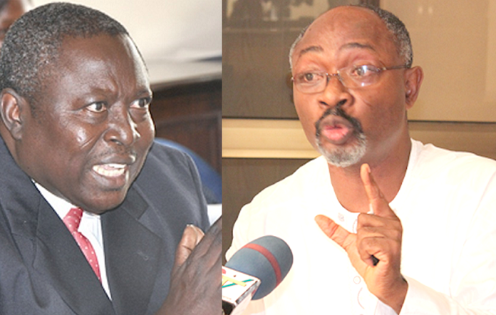 left- Mr Martin Amidu, right Alfred Woyome