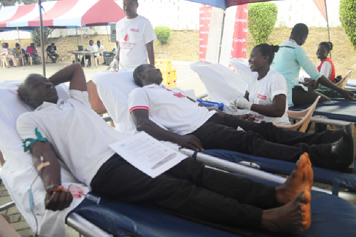 Some companies donate blood as part of their Corporate Social Responsibility Some companies donate blood as part of their Corporate Social Responsibility