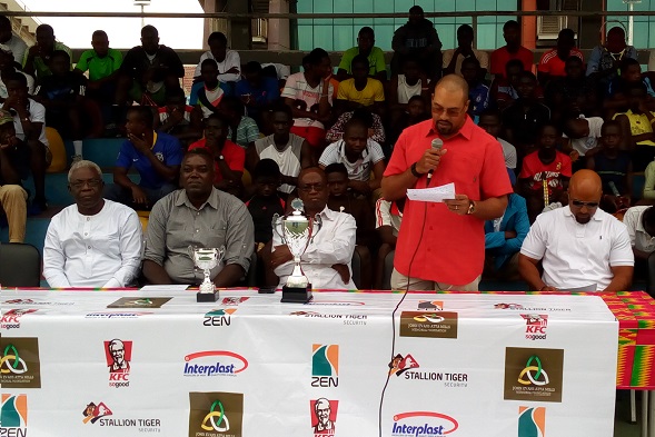 A board member of the Atta Mills Foundation, Kwadwo Mills addressing yesterday's launch A board member of the Atta Mills Foundation, Kwadwo Mills addressing yesterday's launch