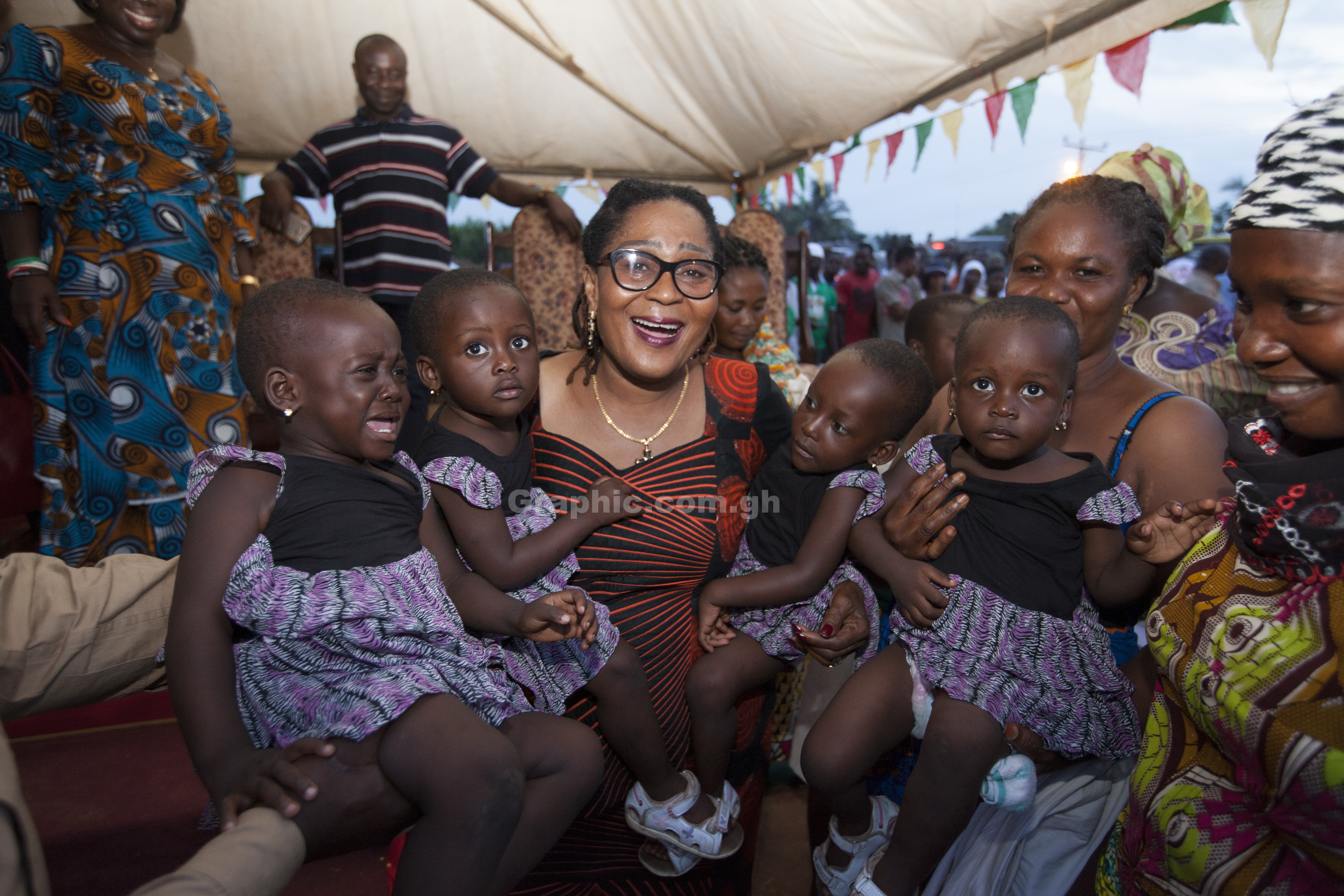 First Lady commends chiefs, people of Nkoranza for sustaining peace in area