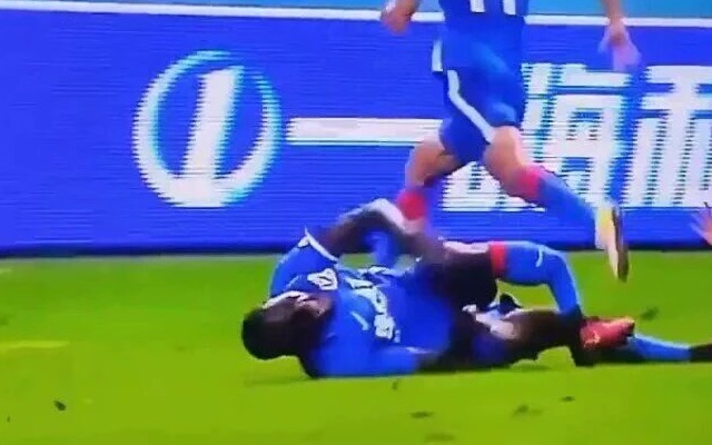 The horrific footage shows the former Chelsea star’s bone snap in China Demba Ba suffers potentially career-ending broken leg