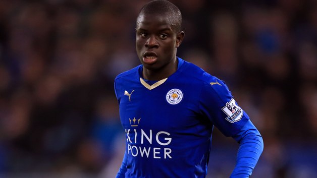 Kante scored once during his season at Leicester Kante scored once during his season at Leicester