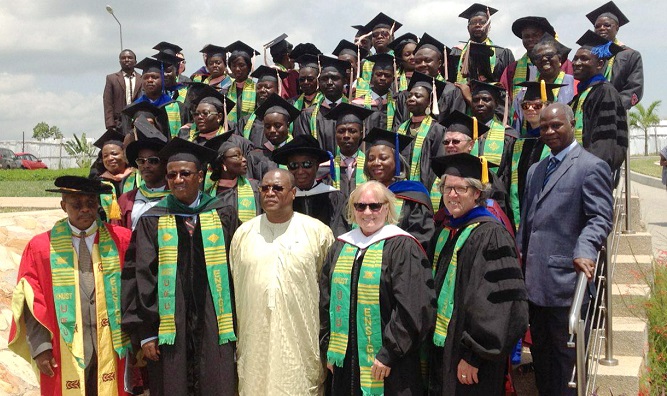 The Minister of Health, Mr Alex Segbefia (3rd from left, front row) with the board members, faculty and graduates. Also in the picture is Prof. Tsiri Agbenyega (extreme left, front row), Provost, College of Health Science, KNUST The Minister of Health, Mr Alex Segbefia (3rd from left, front row) with the board members, faculty and graduates. Also in the picture is Prof. Tsiri Agbenyega (extreme left, front row), Provost, College of Health Science, KNUST