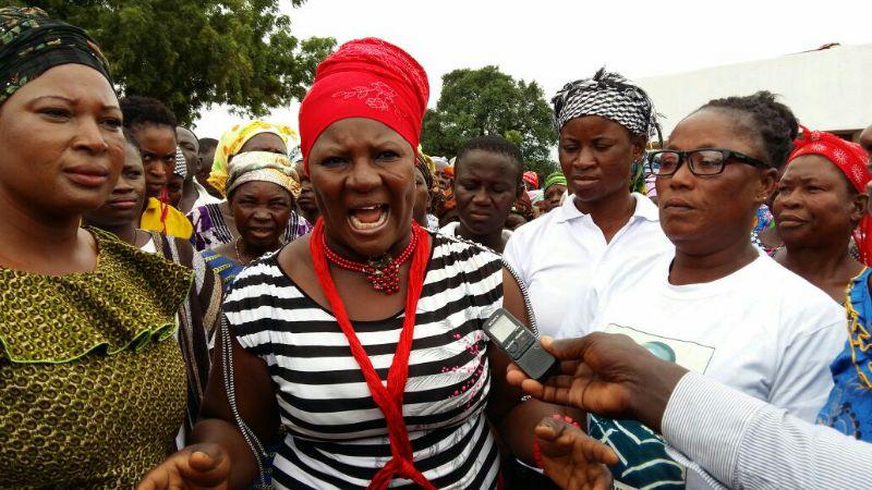 Some of the supporters of the incumbent MP at Chiana-Paga registering their protest at the turn of events in last Saturday's NDC primaries which saw the incumbent MP losing to Lawyer Rudolf Amenga-Etego Abuga Pele will retain Chiana-Paga seat as independent candidate - Supporters