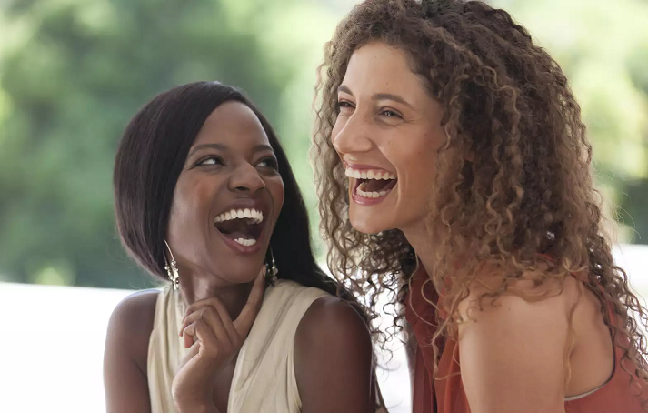 Laugh more,especially at yourself