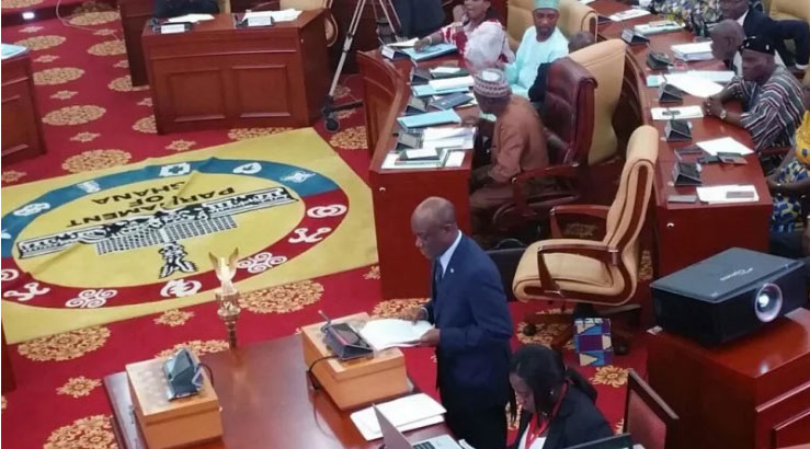 Mr Seth Terkper presenting the mid-year budget in Parliament on Monday Highlights of Terkper's supplementary budget